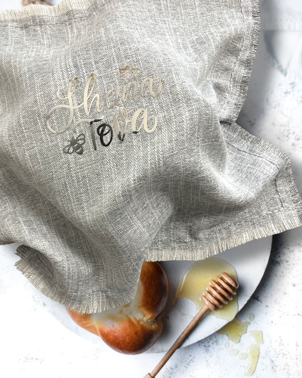 CHALLAH COVER - SHALOM SILVER