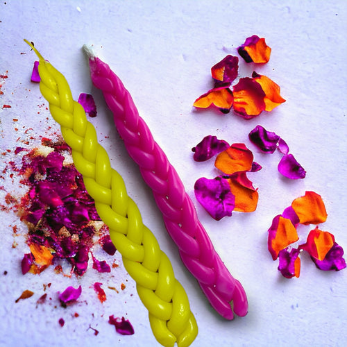 HAVDALAH CANDLE AND SPICES - BRIGHT YELLOW