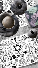 Load image into Gallery viewer, PAPER PLACEMAT - PESACH BLACK