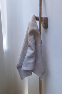 NETILAT TOWEL - TAUPE COTTON WAFFLE