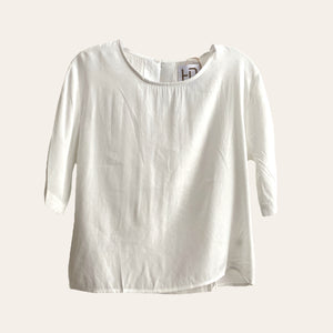 3/4 SLEEVE ROUND NECK BLOUSE