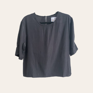 3/4 SLEEVE ROUND NECK BLOUSE