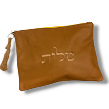 Load image into Gallery viewer, TALLIT BAG - TAN LEATHER