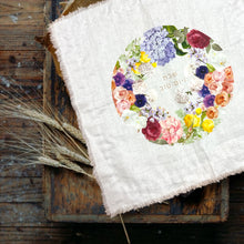 Load image into Gallery viewer, CHALLAH COVER - LINEN WHITE FLORAL