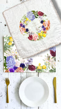 Load image into Gallery viewer, CHALLAH COVER - LINEN WHITE FLORAL