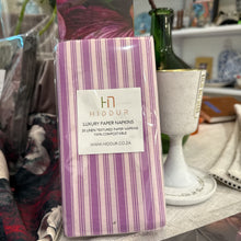Load image into Gallery viewer, NAPKINS -  LINEN TEXTURED PINK STRIPE