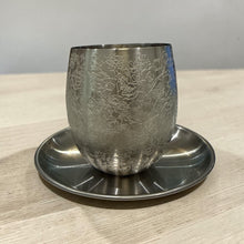 Load image into Gallery viewer, KIDDUSH CUP - ENGRAVED FLORAL