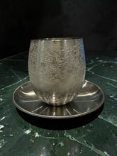 Load image into Gallery viewer, KIDDUSH CUP - ENGRAVED FLORAL