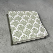 Load image into Gallery viewer, NAPKINS -  LINEN TEXTURED GREEN FAN