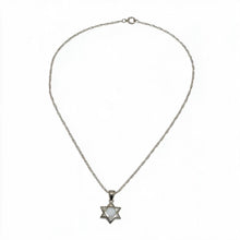 Load image into Gallery viewer, NECKLACE CHAI - SILVER OPAL MAGEN DAVID