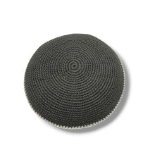 Load image into Gallery viewer, KIPPAH CROCHET - WHITE BORDER