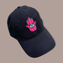 Load image into Gallery viewer, LOVE LIFE CAP BLACK HAMSA