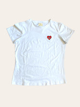 Load image into Gallery viewer, LOVE LIFE T-SHIRT WHITE HEART