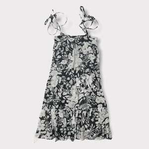 AVA DRESS BLACK FLORAL