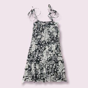 AVA DRESS BLACK FLORAL