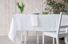 Load image into Gallery viewer, TABLECLOTH - WHITE COTTON