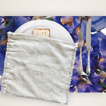 Load image into Gallery viewer, LINEN EMBROIDERY MATZAH COVER - SARAH