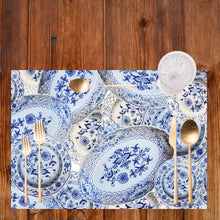 Load image into Gallery viewer, PAPER PLACEMAT BLUE PLATES