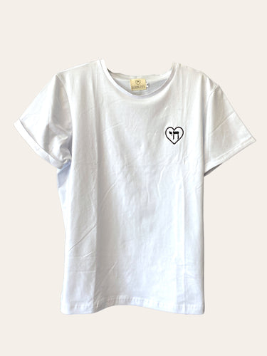 LOVE LIFE T-SHIRT WHITE CHAI