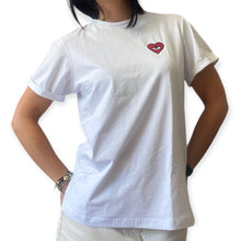 Load image into Gallery viewer, LOVE LIFE T-SHIRT WHITE HEART